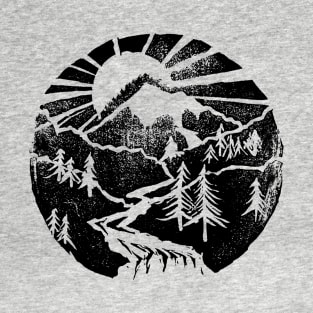 PNW Great Outdoors Block Print T-Shirt